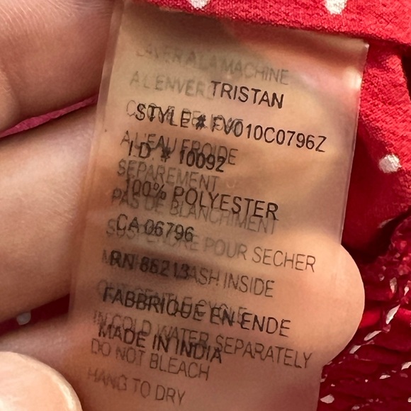 TRISTAN 1950’s inspire Polka Dots Shirt - Picture 4 of 7